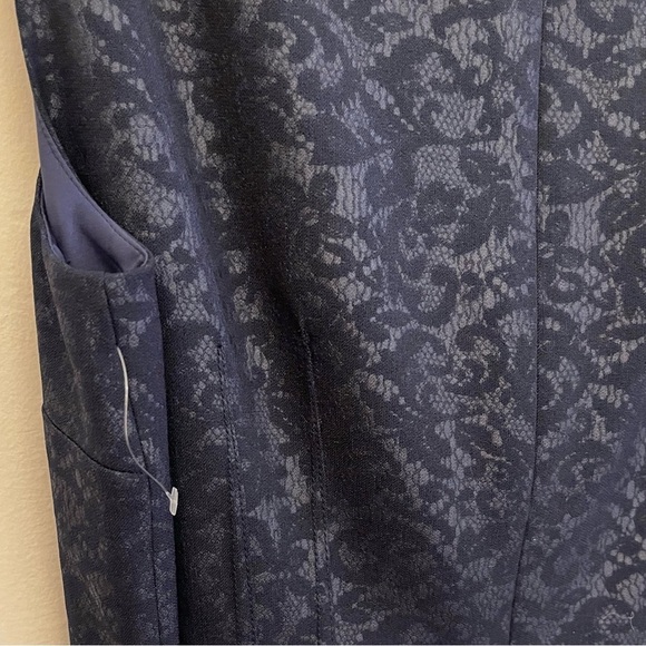 Jones New York Navy Sleeveless Dress - Picture 4 of 5